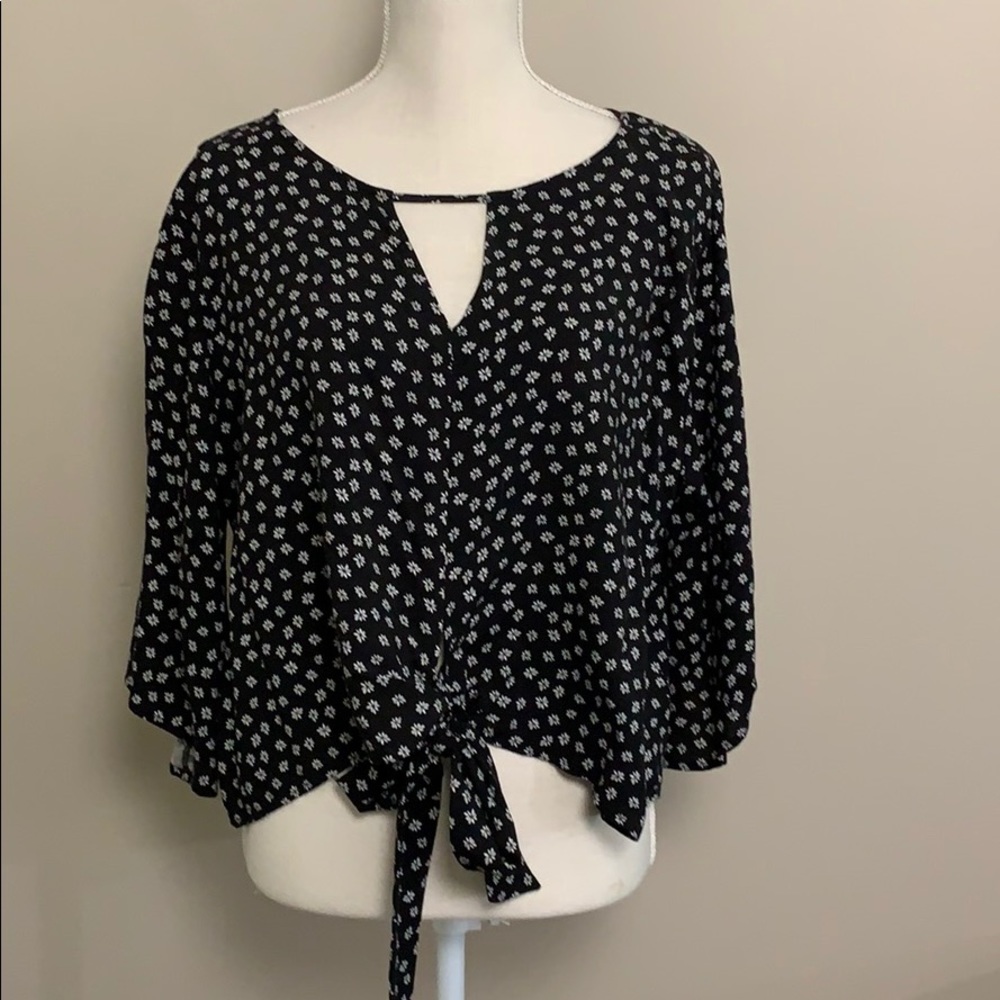 Floral print crop top
